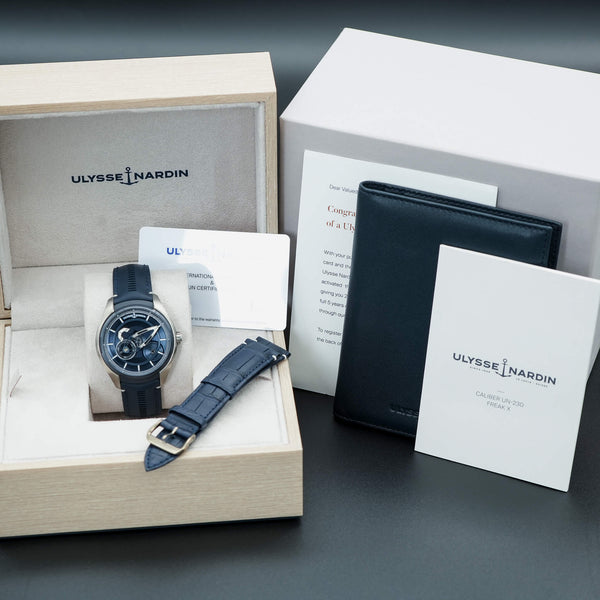Ulysse Nardin Freak X Titanium Blue Dial with box and papers
