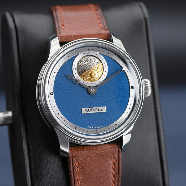 Slight angled view of Kudoke 2 "Deep Blue" Limited Edition