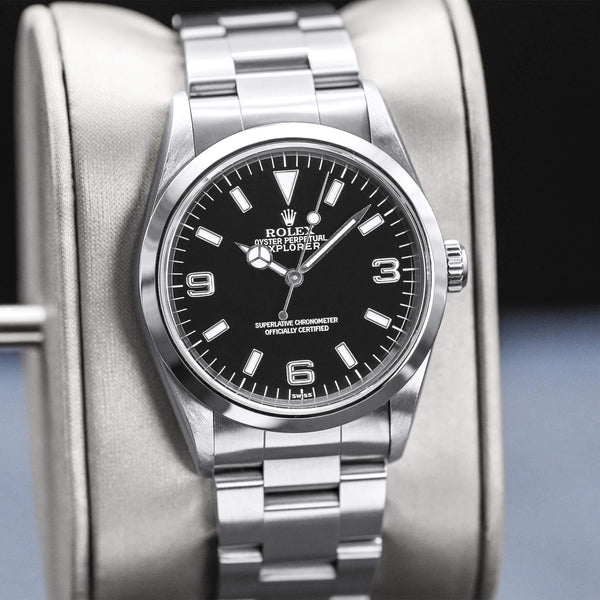 Rolex Explorer 14270 36mm Black Dial Box & Papers
