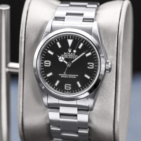 Rolex Explorer 14270 36mm Black Dial Box & Papers