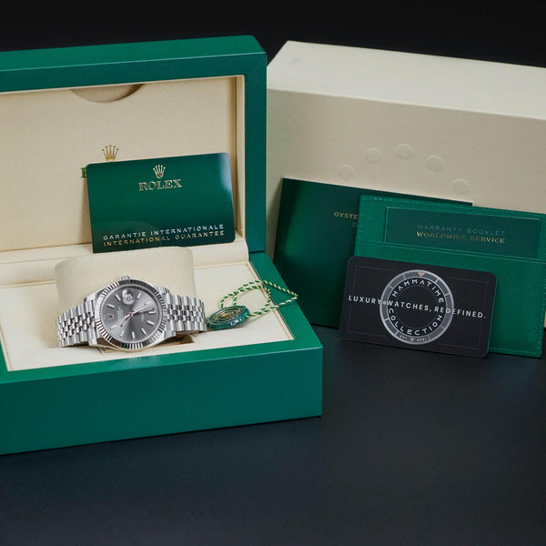 Rolex Datejust 126334 “Rhodium” Dial with box and papers