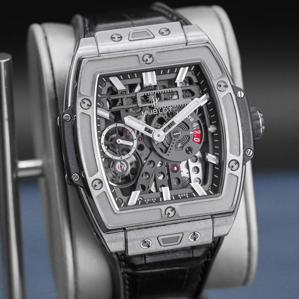 Close-up angled view of Hublot Spirit of Big Bang Meca-10