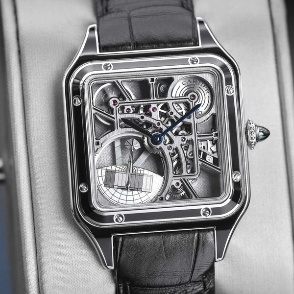 Cartier Santos-Dumont WHSA0044 Skeleton Dial 43.5mm 2025 Box & Papers