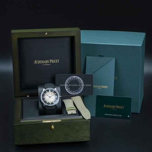 Audemars Piguet Code 11.59 15210QT Smoked Beige Dial 41mm Box & Papers
