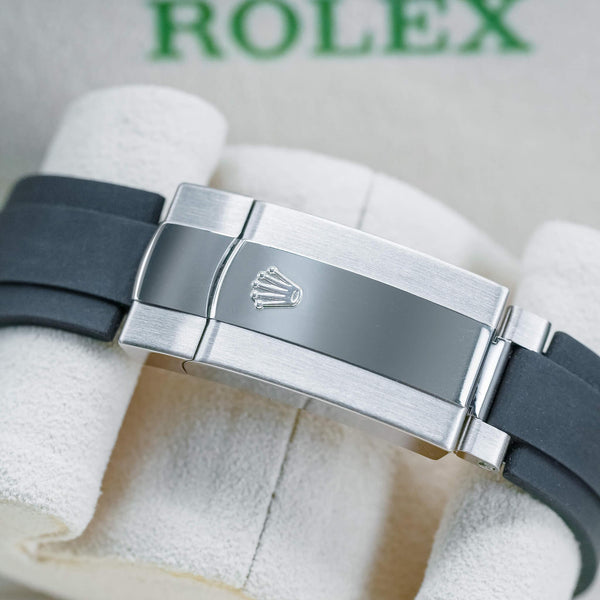 Rolex Sky-Dweller 336239 White Dial Oyster Flex strap and buckle detail