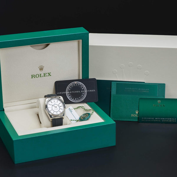 Rolex Sky-Dweller 336239 White Dial Oyster Flex with box and papers