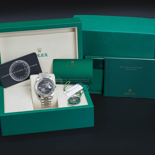 Rolex Datejust Wimbledon 126334 Slate Dial with box and papers