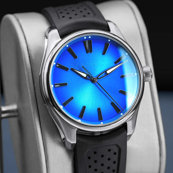 H. Moser & Cie Pioneer 3200-1217 Artic Blue Dial 40mm 2023 Box & Papers