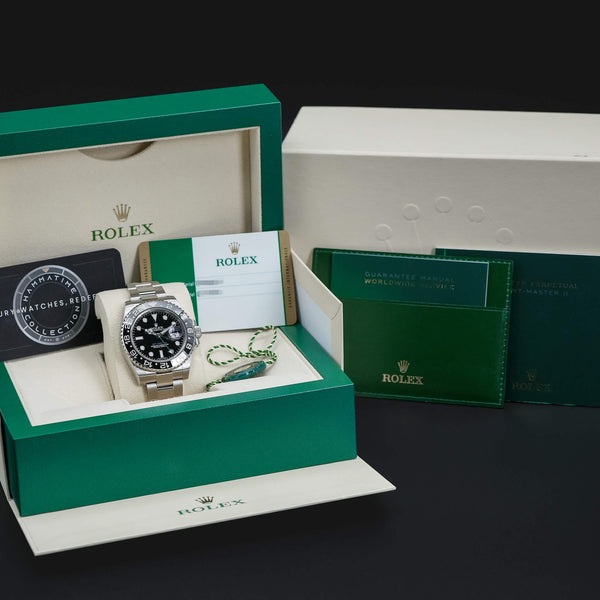 Rolex GMT-Master II 116710LN Green Arrow with box and papers