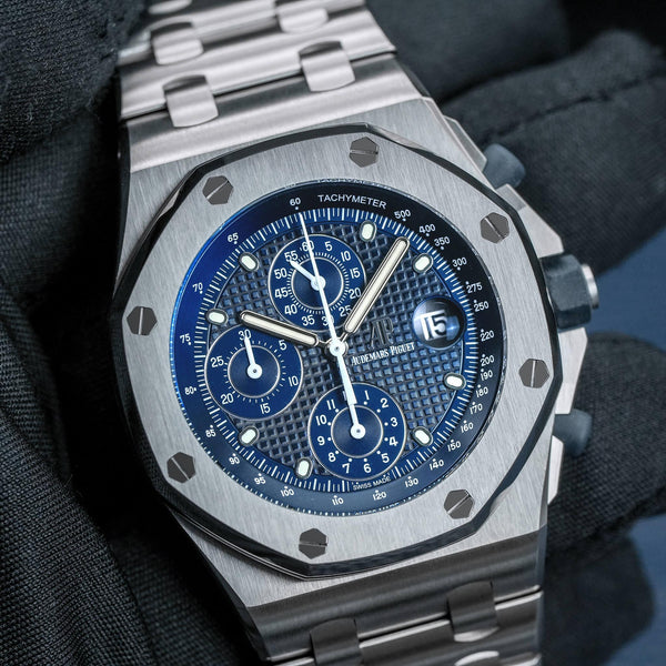 Audemars Piguet Royal Oak Offshore Chrono "Beast" Blue 42mm 2021 Box & Papers