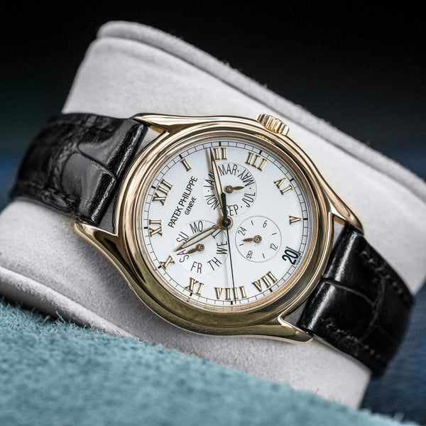 Further front view of Patek Philippe Annual Calendar 5035J Yellow Gold