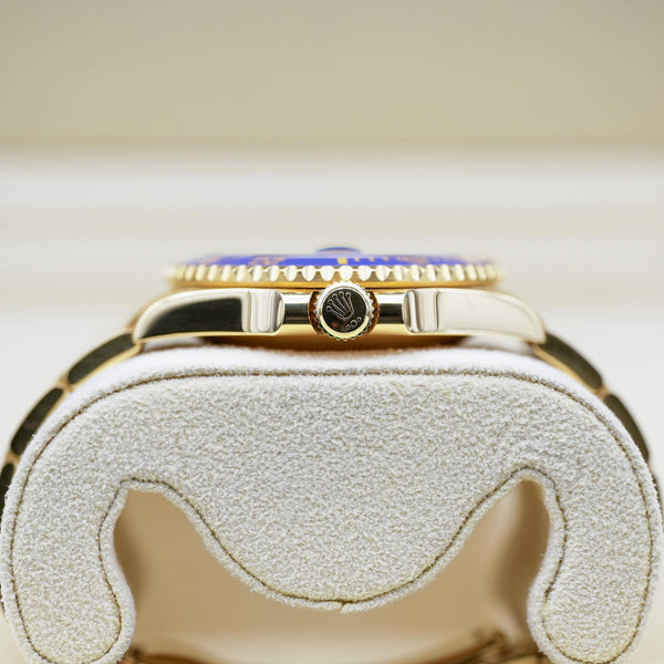 Opposite side view of Rolex Submariner "Bluesy" 126618LB Yellow Gold