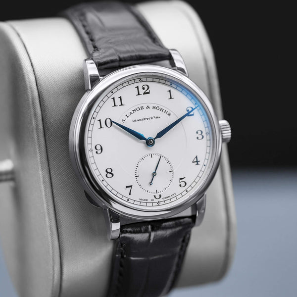 Angled view with reflection of A. Lange & Sohne 1815 235.049 Silver Dial