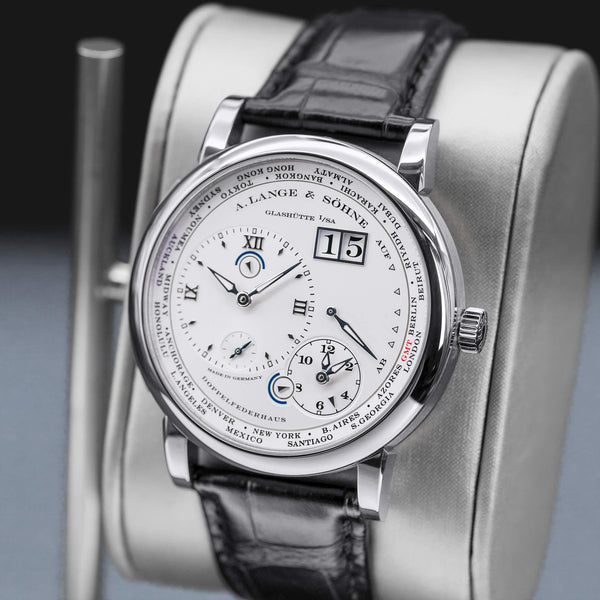 A. Lange & Sohne Lange 1 Timezone 116.039 Silver Dial 41.9mm 2016 Box & Papers