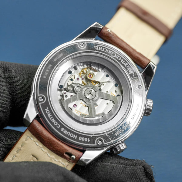 Caseback of Jaeger-LeCoultre Polaris Q9008480 Blue Dial showing movement