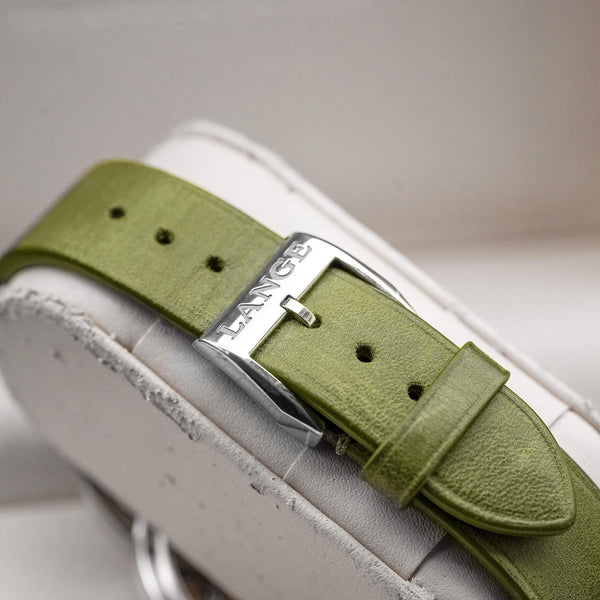 A. Lange & Sohne Grand Lange 1 Lumen Platinum 117.035 strap and buckle detail