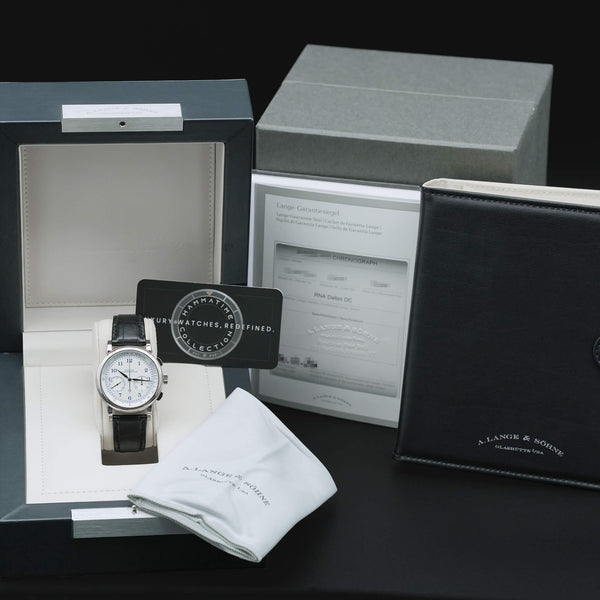 A. Lange & Sohne 1815 Chrono Boutique Edition 414.026 39.5mm Box & Papers