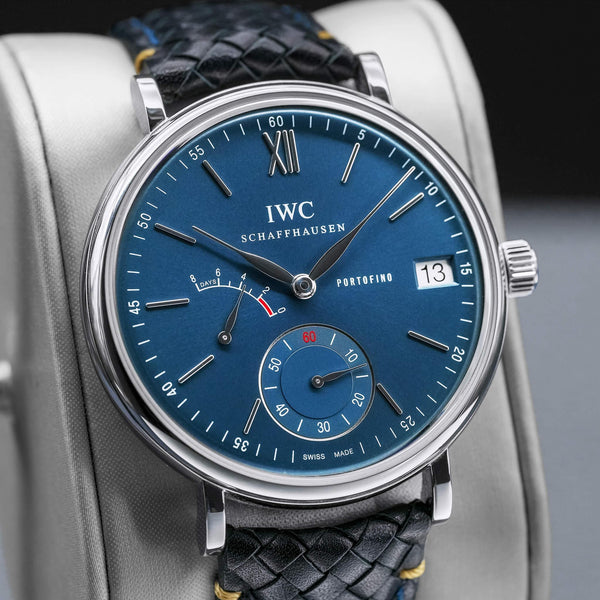 IWC Portofino Hand Wound 8 Days IW510106 Blue Dial 45mm 2019 Box & Papers