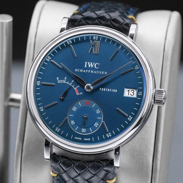 IWC Portofino Hand Wound 8 Days IW510106 Blue Dial 45mm 2019 Box & Papers