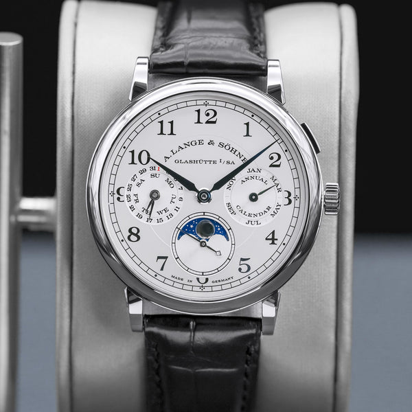 A. Lange & Sohne 1815 Annual Calendar 238.026 White Gold 40mm 2018 Box & Papers