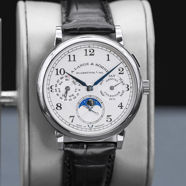 A. Lange & Sohne 1815 Annual Calendar 238.026 White Gold 40mm 2018 Box & Papers