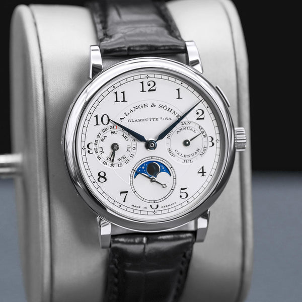 A. Lange & Sohne 1815 Annual Calendar 238.026 White Gold 40mm 2018 Box & Papers
