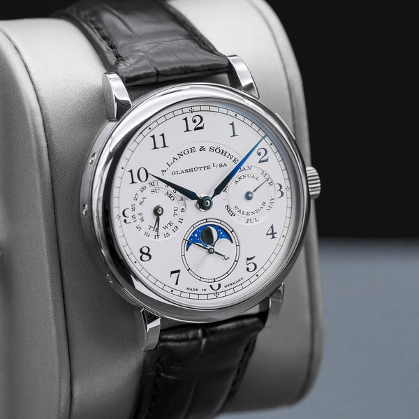 A. Lange & Sohne 1815 Annual Calendar 238.026 White Gold 40mm 2018 Box & Papers