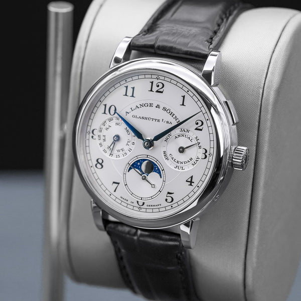 A. Lange & Sohne 1815 Annual Calendar 238.026 White Gold 40mm 2018 Box & Papers