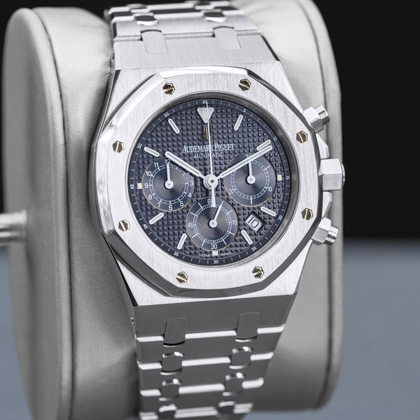 Audemars Piguet Royal Oak "Kasparov" 25860ST Blue Dial 39mm 2004 Box & Papers