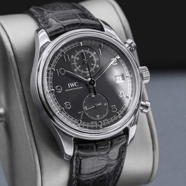 IWC Portugieser Chronograph IW390404 Grey Dial 42mm - Factory Serviced June 2026