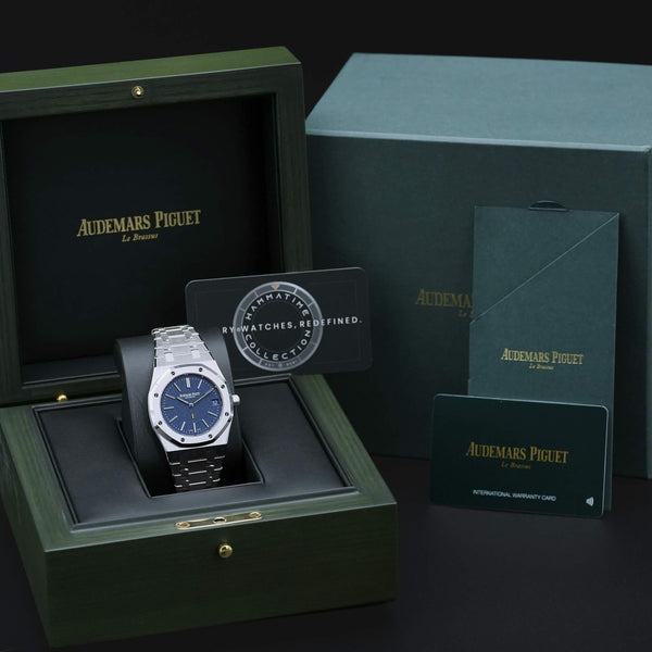 Audemars Piguet Royal Oak "Jumbo" Extra Thin 16202BC Blue 39mm 2024 Box & Papers