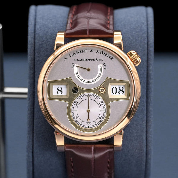 A. Lange & Sohne Zeitwerk 140.032 Rose Gold 41.9mm 2017 Box & Papers