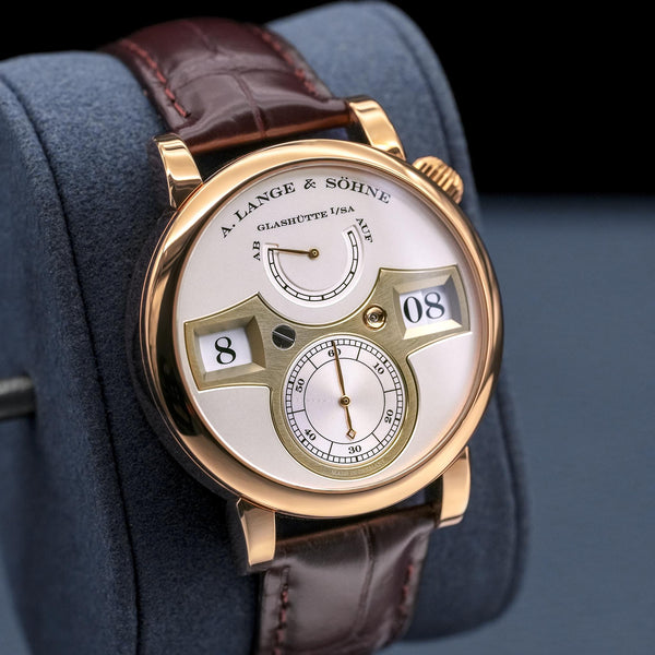 A. Lange & Sohne Zeitwerk 140.032 Rose Gold 41.9mm 2017 Box & Papers