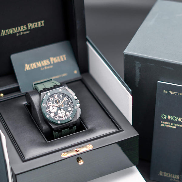 Audemars Piguet Royal Oak Offshore Chronograph 26405CE with box and papers