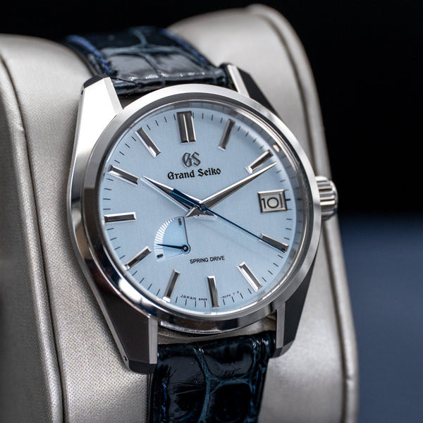 Close-up angled view of Grand Seiko Soko Frost SBGA471