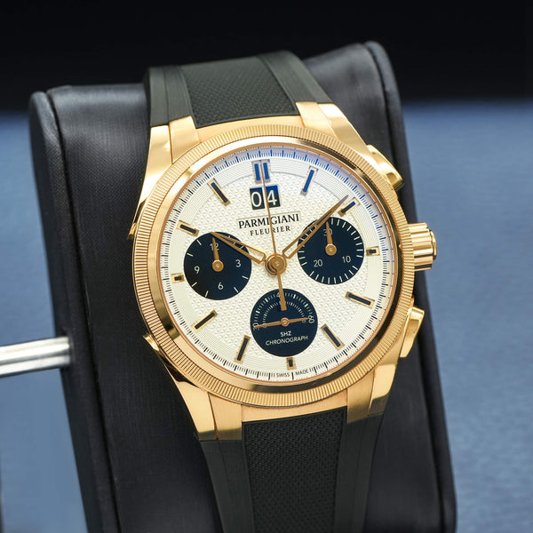 Close-up angled view of Parmigiani Fleurier Tondagraph GT Chronograph PFC903-1500/40