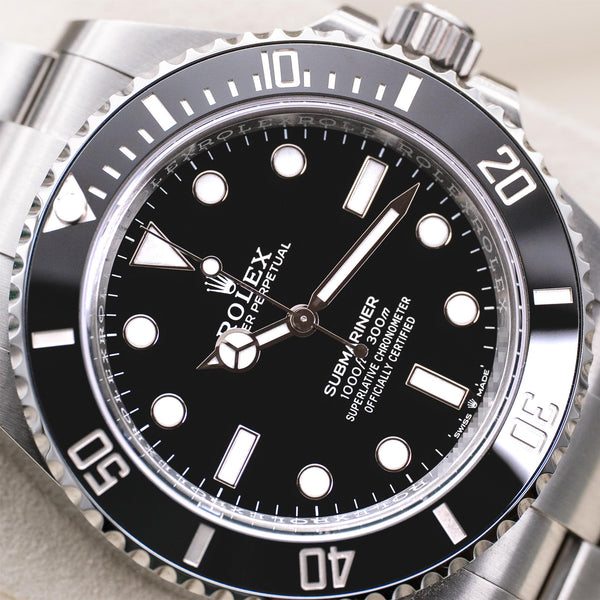 Rolex Submariner No Date 124060 Black Dial 41mm Box & Papers