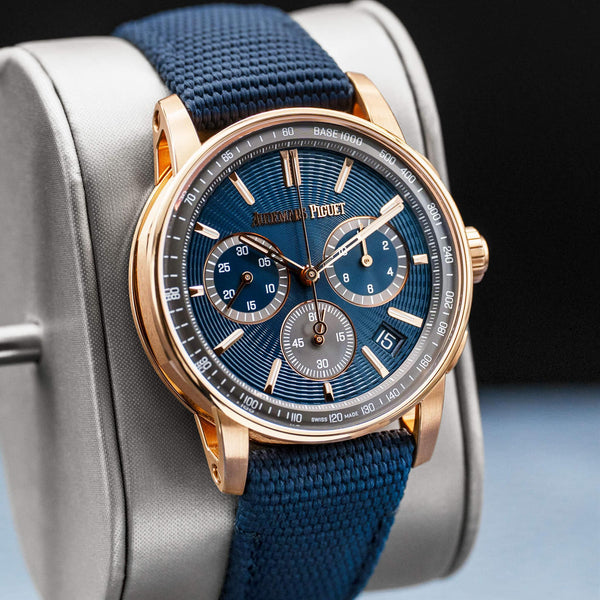 Audemars Piguet Code 11.59 Chronograph Blue Dial 41mm Box & Papers