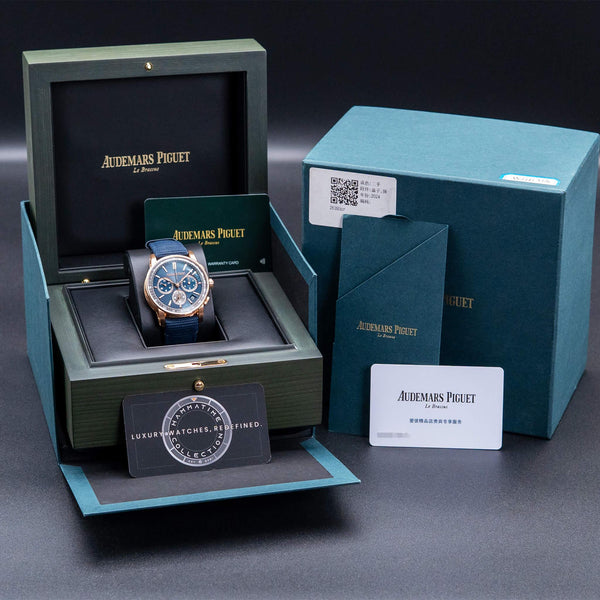 Audemars Piguet Code 11.59 Chronograph Blue Dial 41mm Box & Papers