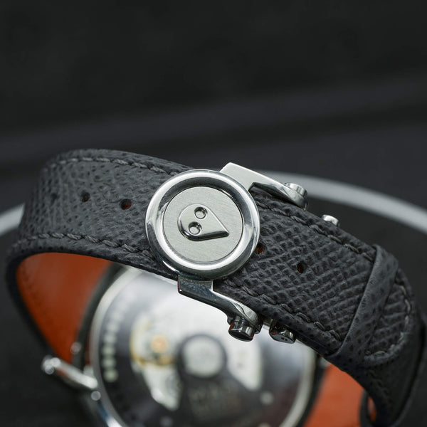 MB&F M.A.D 2 Orange Dial strap and buckle detail