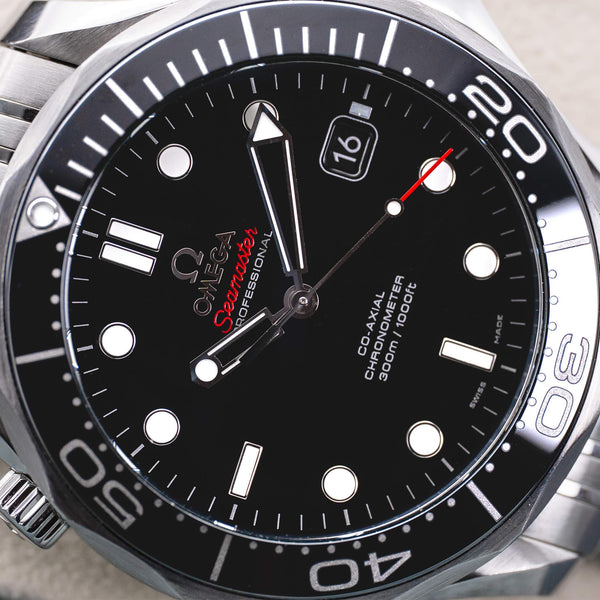 Omega Seamaster Diver 300M Black Dial 41mm 2016 Box & Papers