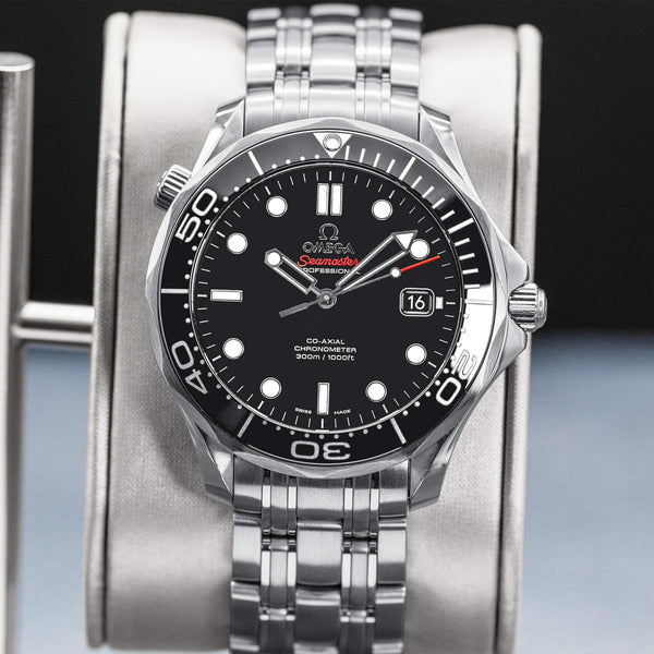 Omega Seamaster Diver 300M Black Dial 41mm 2016 Box & Papers
