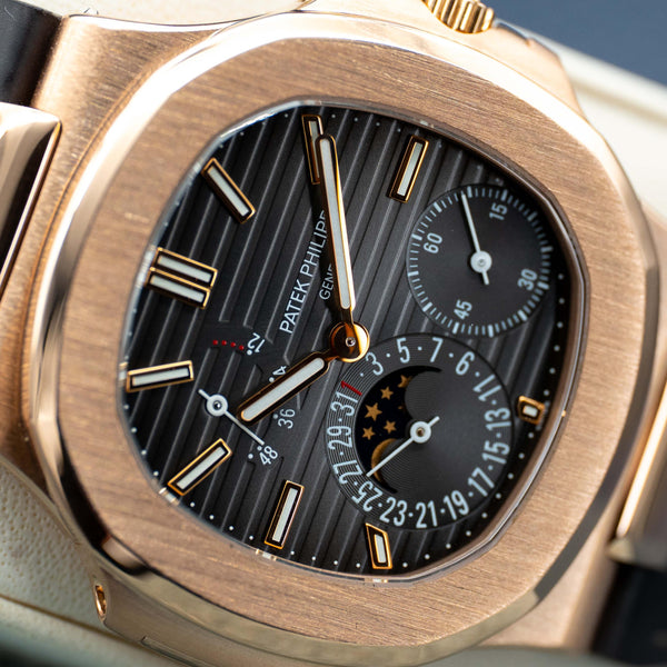 Patek Philippe Nautilus 5712R Rose Gold Brown Dial 40mm Box & Papers