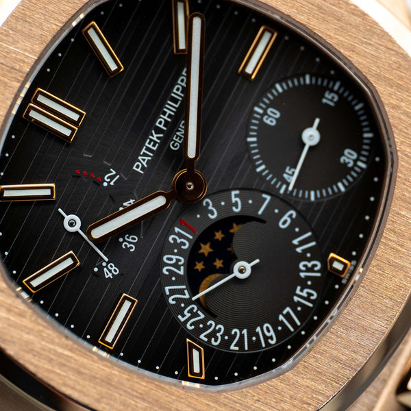 Patek Philippe Nautilus 5712R Rose Gold Brown Dial 40mm Box & Papers