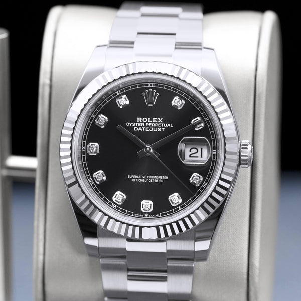 Rolex Datejust 126334 Black Diamond Dial 41mm 2026 NEW Box & Papers