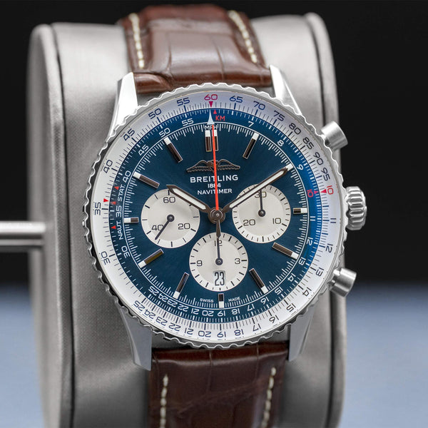 Breitling Navitimer Chronograph Blue Dial 46mm 2025 Box Papers