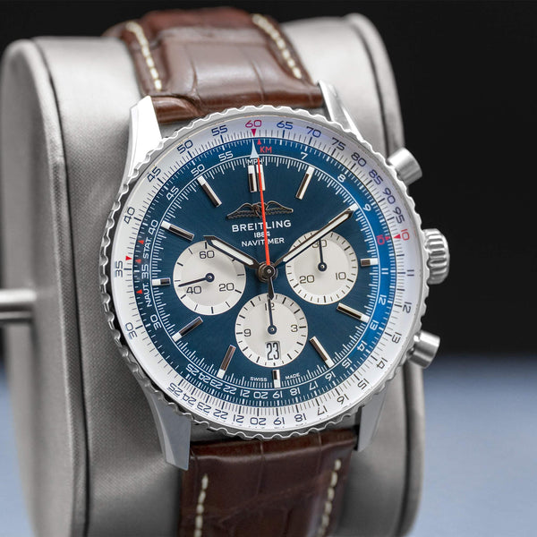 Breitling Navitimer Chronograph Blue Dial 46mm 2025 Box Papers