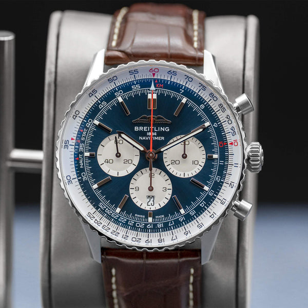 Breitling Navitimer Chronograph Blue Dial 46mm 2025 Box Papers