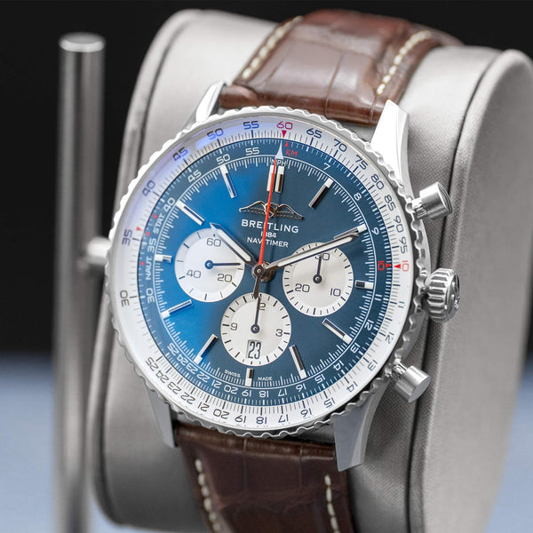 Breitling Navitimer Chronograph Blue Dial 46mm 2025 Box Papers