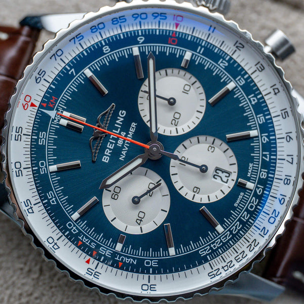 Breitling Navitimer Chronograph Blue Dial 46mm 2025 Box Papers